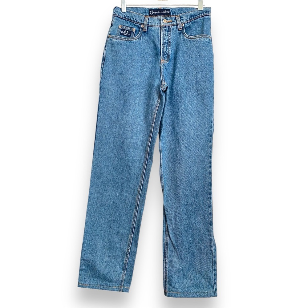 Cowgirl Up LowRise Jeans Straight Leg Denim Pants 100% Cotton